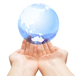world on hand